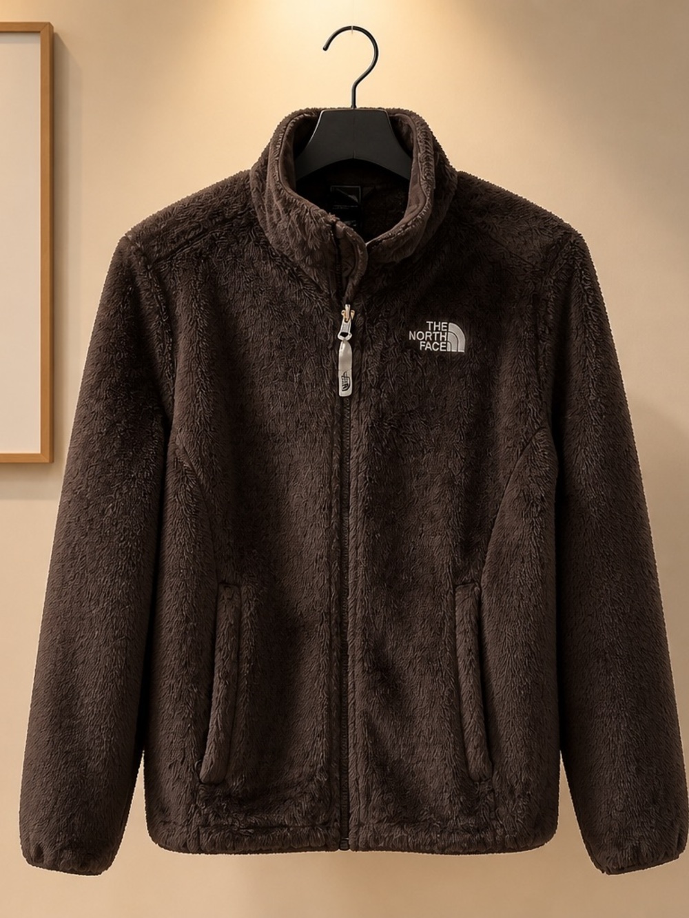 The North Face Men’s Dark Brown Plush Fleece Jacket